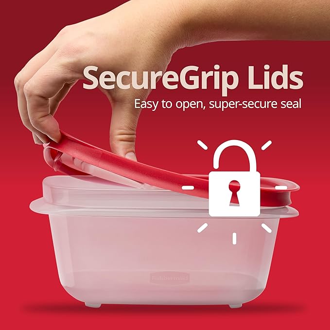 Rubbermaid EasyStore Containers, 44-Piece Set, Food Storage Containers, Food Storage Containers with Lids