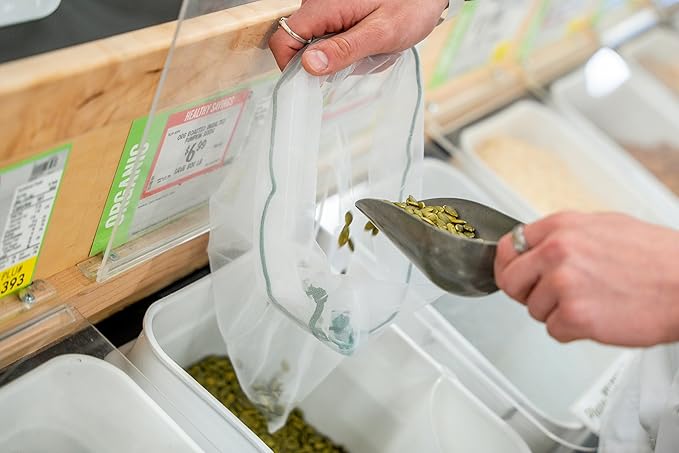 Earthwise Reusable Mesh Produce Bags - Washable Set of 9 Premium Bags, TRANSPARENT Lightweight, Strong SEE-THROUGH Mesh for shopping, transporting and storing fruits and veggies.