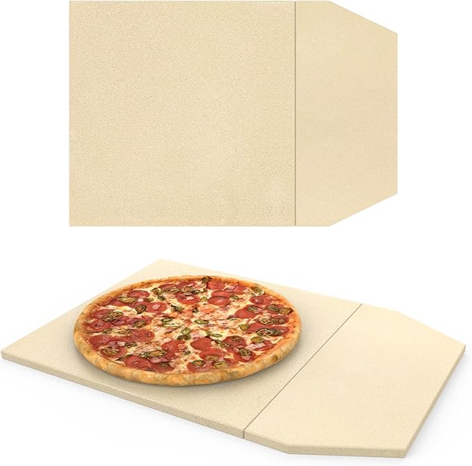 Pizza Stones Replacement Parts for Ooni Karu 16 Multi-Fuel Outdoor Pizza Oven Cordierite Baking Pizza Stones for Ooni Pizza Oven Stones Accessories for Bread, Pies,Pastry &Pizza
