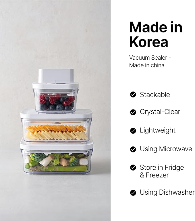 Premium Airtight Food Storage Containers, 4L(4.10qt) Smart One-Click Seal Lid, Patented Double Silicone Lining, 100% Leak Proof, BPA-FREE (Large Container 4.0)