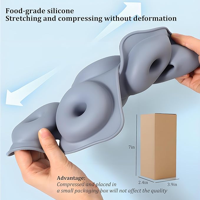 Thickened Silicone Bundt Cake Pan and Moldes Para Gelatinas, Heavy Duty Toast Cake Mold for Baking, BPA Free, Mint Green (Rectangle: 5.3inx9.6inx2.7in / 1Pcs)