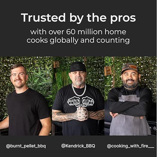 MEATER Pro: Smart Bluetooth Wireless Meat Thermometer Digital | 1000°F Heat Resistance | Long Range | Certified Accuracy | BBQ, Oven, Grill, Smoker, Air Fryer, Deep Fryer