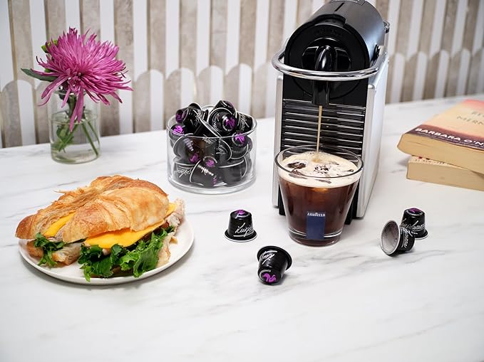 Lavazza Espresso Maestro Intenso Aluminum Capsules Compatible with Nespresso* Original Machines, Medium-Dark Espresso Roast, Arabica and Robusta (60 Capsules)