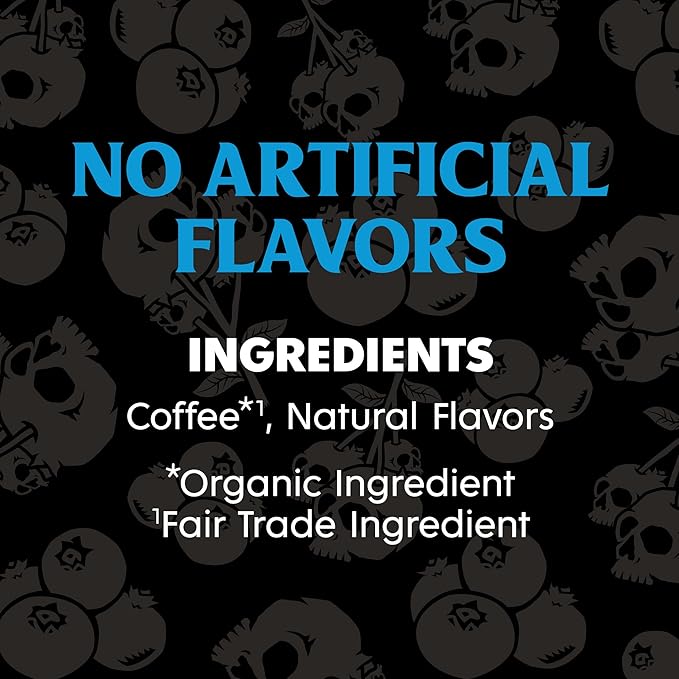 Death Wish Coffee, Fair Trade, Ground Blueberry Coffee, 12 oz