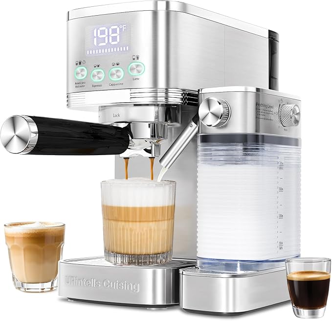 Espresso Machine 20 Bar Cappuccino Latte Machine with Automatic Milk Frother