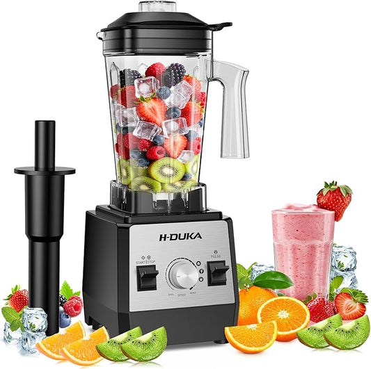 Smoothie Blender, 1400 Watt Powerful Blender for Smoothies, 64oz Capacity Countertop Blenders for Kitchen with BPA Free Container, Ice Crushing, Frozen Drinks, Puree, Protein Shakes