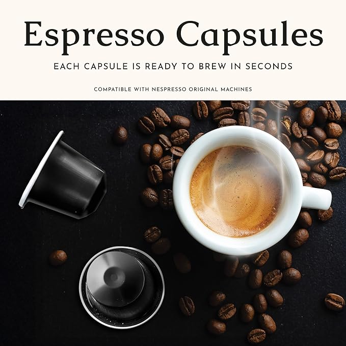 Segafredo Zanetti Espresso Capsules – Aluminum Pods for Nespresso Original Machines – Extra Dark Roast Premium Espresso with a Bold Aroma – Smoky, Intensity 12 – Forte, 10 Count (Pack of 4)