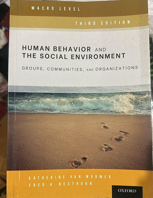 Human Behaviour and Social Environment, Macro level: Groups, communities, and Organisations