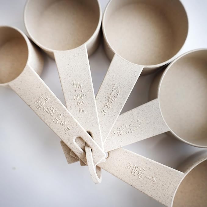 Beille 14pc Wheat Straw Kitchen Utensil Set Peeler Cutter Grater Spoons and Cups