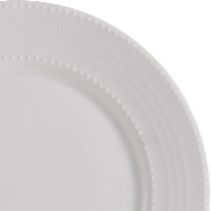 Mikasa Annabelle Bone China 40-Piece Dinnerware Set, Service for 8, Lightweight and Chip-Resistant White Porcelain with Elegant Design