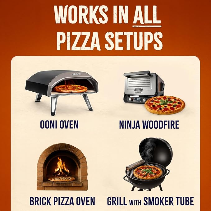 Kona Pizza Blend Wood Smoker Pellets, 100% Natural Hardwood - Rich Smoky Flavor - Ideal for Pizza Ovens, Smokers, and Smoker Tubes - 2 Pounds