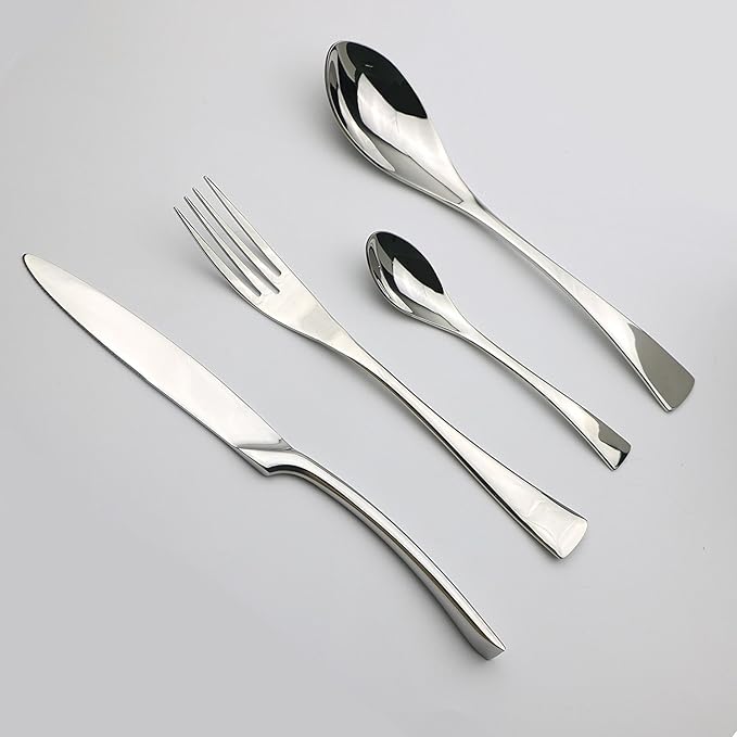 5-Piece 18/10 Stainless Steel Flatware Set, Service for 1