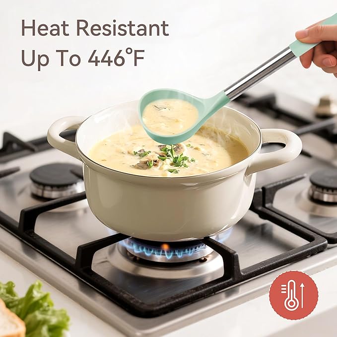 Silicone Cooking Utensils Set, 28 Pcs Kitchen Utensils Set for cooking, 446°F Heat Resistant Spatula Set, Food Grade Silicone and Stainless Steel Handle Kitchen Gadgets for Nonstick Cookware BPA Free