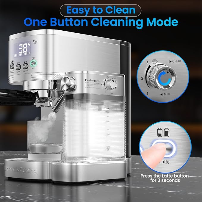 Espresso Machine 20 Bar Cappuccino Latte Machine with Automatic Milk Frother