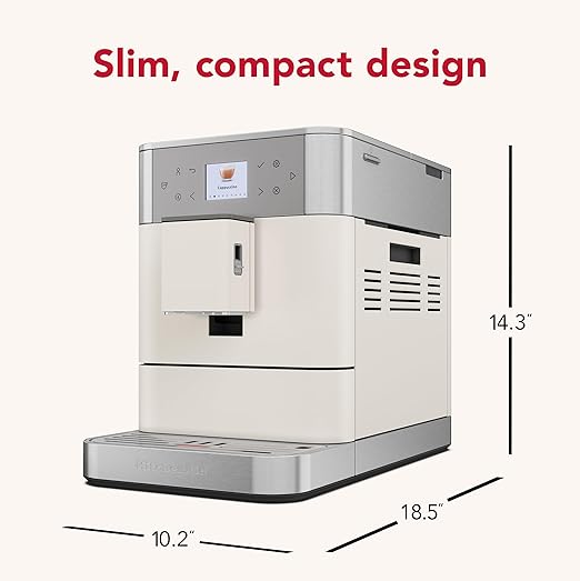 KitchenAid Fully Automatic Espresso Machine KF6, KES8556PL, Porcelain White