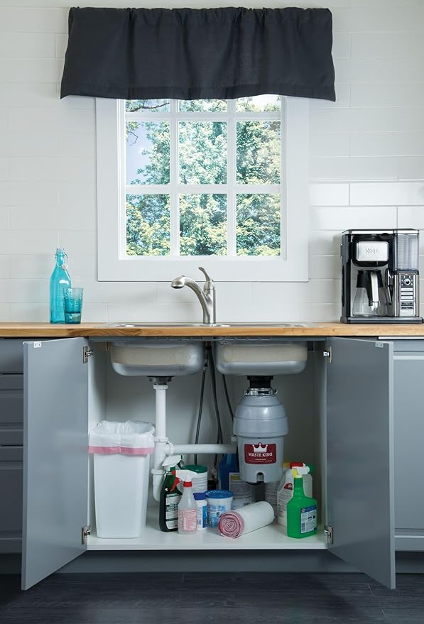 Waste King Garbage Disposal for Kitchen Sink with Power Cord, Food Waste Disposer, L-8000