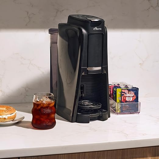 Flavia Aroma Brewer - Black, Makes Coffee, Lattes, Tea, and other Hot or Cold Beverages with Single-Serve Freshpacks, Multiple Brew Sizes