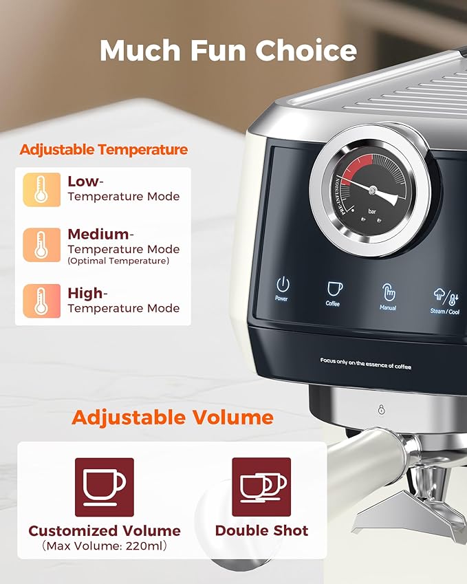 Tuni E2 𝑬𝒔𝒑𝒓𝒆𝒔𝒔𝒐 𝑴𝒂𝒄𝒉𝒊𝒏𝒆 with 𝑩𝒐𝒕𝒕𝒐𝒎𝒍𝒆𝒔𝒔 𝑷𝒐𝒓𝒕𝒂𝒇𝒊𝒍𝒕𝒆𝒓 Combo Set | 58mm 𝐃𝐮𝐚𝐥 𝐁𝐨𝐢𝐥𝐞𝐫 Coffee Maker | Professional Home Barista Kit | Gift for Coffee Lovers