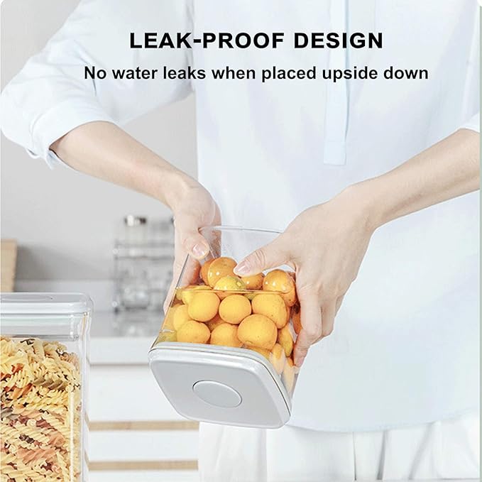 Airtight Food Storage Container Formula Dispenser with Spoon BPA-Free Milk Powder Container for Home Travel 2000ML / 2.0 Qt, No Scraper Design