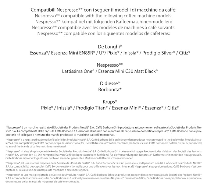 Caffe Borbone Nespresso Compatible Coffee Pods, Black Blend, Medium Roast, Arabica and Robusta Blend, Intense and Robust - NOT compatible with Vertuo - 100 Count