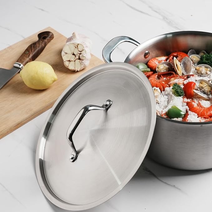 Saucepan Set with Lids,3-Ply Stainless Steel Cookware 1.5QT,3QT and 5QT,Professional Grade Cookware,Induction Compatible