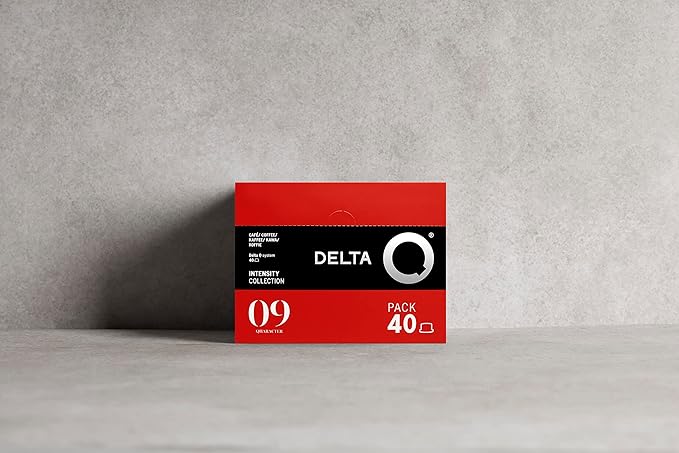 Delta Q - Qharacter Espresso Pods for Delta Q Machines - Intensity 9, Notes of Caramel and Dried Fruits, 40 Capsules XL Pack