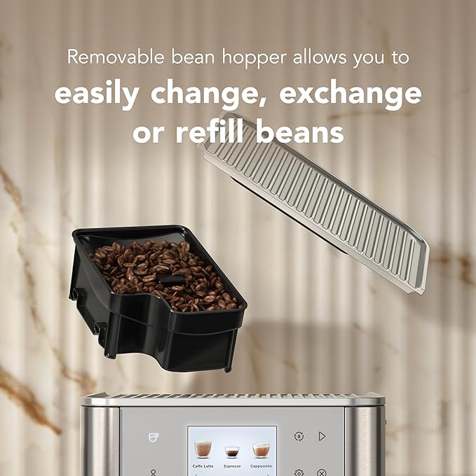 KitchenAid Fully Automatic Espresso Machine KF7, KES8557, Porcelain White