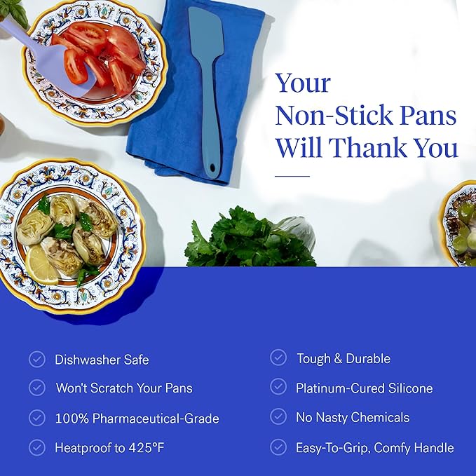 GIR: Get It Right 10-Piece Silicone Ultimate Kitchen Utensil Set – Spatulas, Ladle, Flip, Spoons, Whisk, Peeler & Spoonula – Nonstick, Non-Toxic, Heat-Resistant – Mediterranean