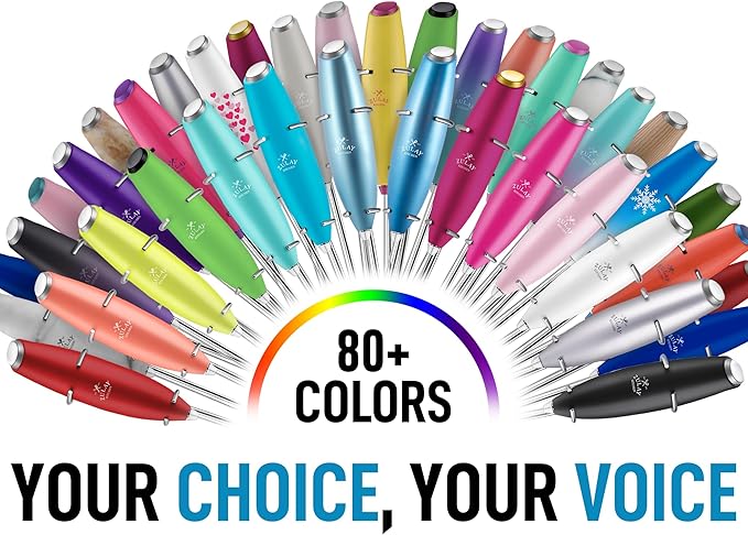 Zulay Kitchen Milk Frother Handheld Electric Whisk with AA Duracell Batteries – Durable Drink Mixer for Coffee, Lattes, Cappuccinos & More - Purple