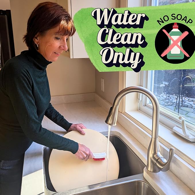 Round Pizza Stone for Oven 16 inch - Large Pizza Stone for Grill with Handles, Metal Pizza Peel & Dough Tool - Baking Stone for Bread - Oven Stones - Pizza Making Set