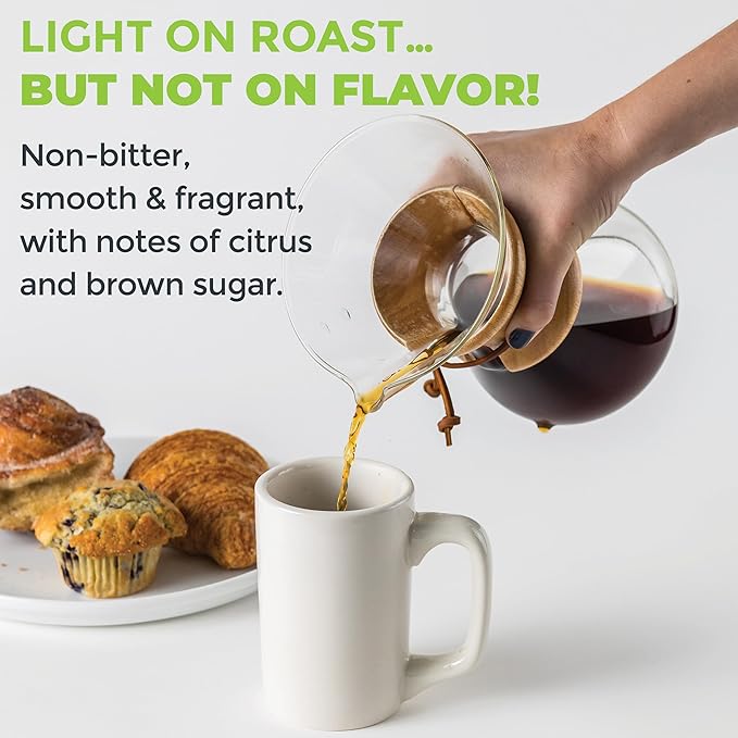 Wink Coffee Blonde Espresso, Light Roast Whole Bean Coffee, Single Origin Colombian Arabica Beans, 2.2 lb, Small-Batch, Smooth, Sustainably Sourced