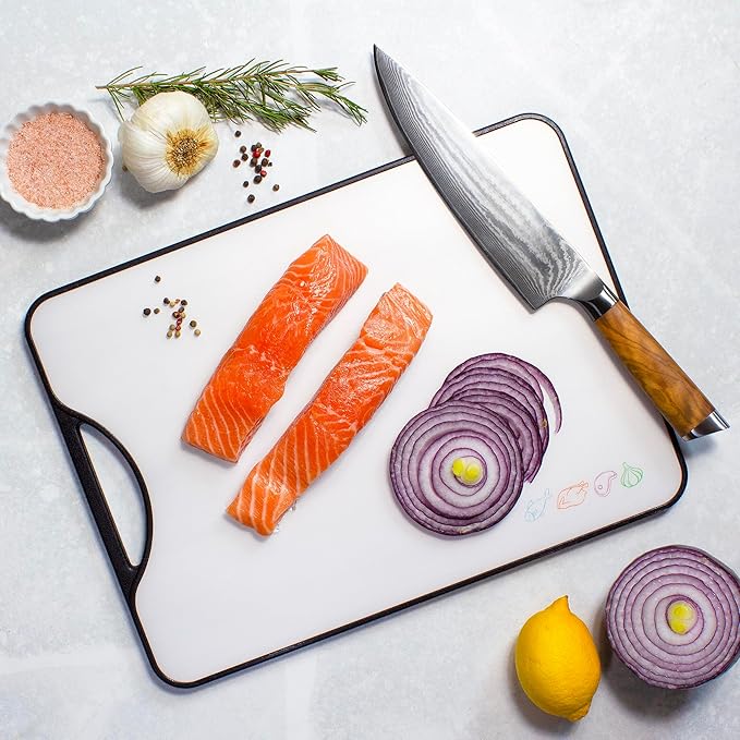 Totally Bamboo Poly-Boo Reversible Cutting Board – Dual-Sided with Bamboo & BPA-Free Poly Surfaces | 15" x 11" Meat & Vegetable Prep Board | Durable & Knife-Friendly