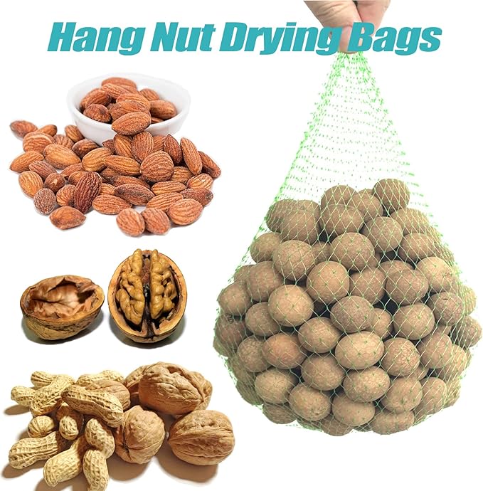 STAYWILD 100 PCS Onion Potato Garlic Storage Bag-20 Inch Seafood Boil Bags | Fruit Vegetables Reusable Mesh Produce Storage Bags | Mesh Cooking Boil Bags for Crab Clam Shellfish Crawfish