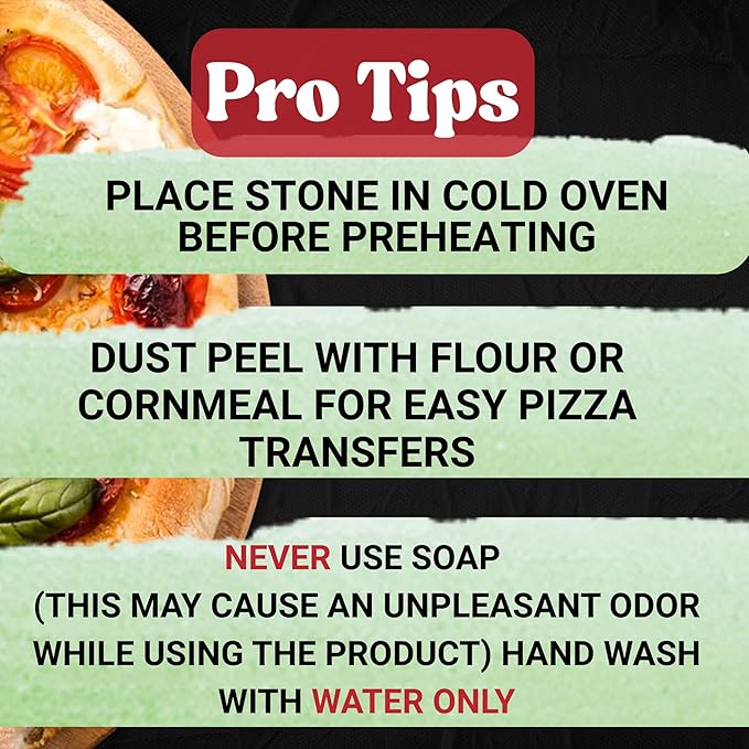 Large Pizza Stone for Oven 20 inch, with Silicone Mat and Dough Tool - Pizza Stone for Grill - Rectangular Pizza Oven Stone for Bread Baking - Thick Heavy Duty Stone 20" x 13.5" x 0.6"