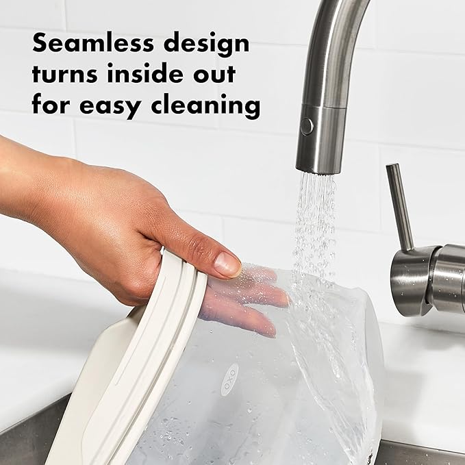 OXO Good Grips Silicone Reusable Bag – Stand-Up Quart (32 oz) - Lagoon
