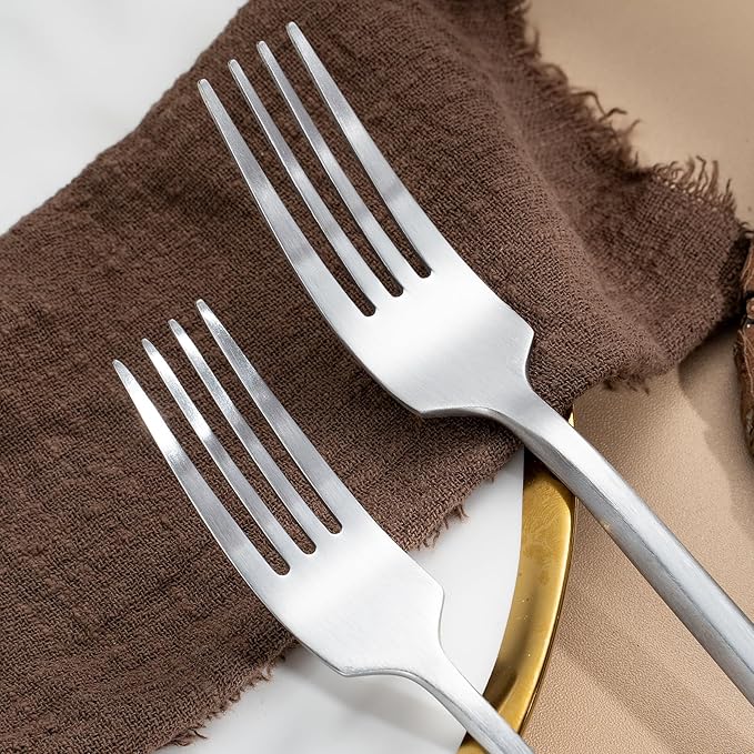 Silverware Set with Steak Knives,Zerophilo Flatware Set with Hexagon Handle 24 Pieces 18/0 Stainless Steel Cutlery Set for 4,Dishwasher Safe