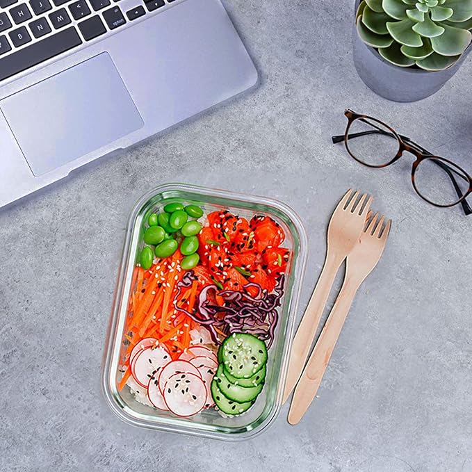 24 Pieces Glass Food Storage Containers Set,Glass Meal Prep Containers-Stackable Airtight Glass Storage Containers with lids,Freezer, Microwave, Oven Safe,Red