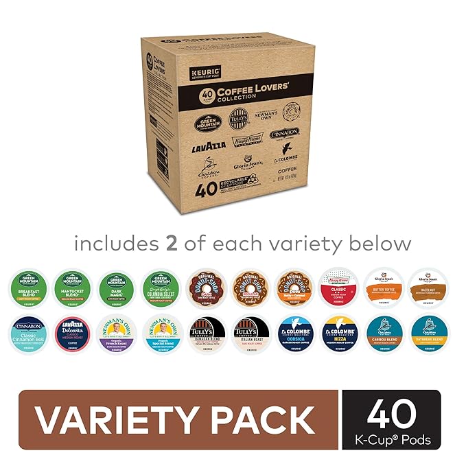 Keurig® Coffee Lover's Collection Variety Pack, Keurig Single Serve K-Cup Pods, 40ct