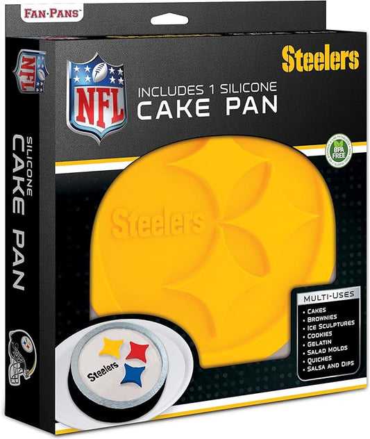 MasterPieces NFL Pittsburgh Steelers Cake Pan - Silicone, Non-Stick, Dishwasher Safe, Perfect Pittsburgh Steelers Gift