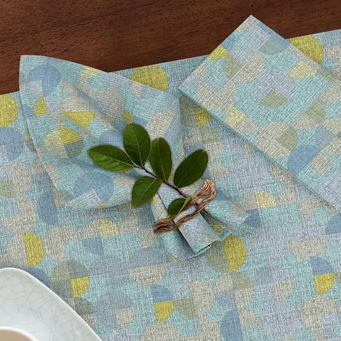 RUVANTI Cloth Napkins Set of 6 Cotton 100%, 18x18 Inches Napkins Cloth Washable, Soft, Absorbent. Cotton Napkins for Parties, Christmas, Thanksgiving, Weddings, Dinner Napkins Cloth - Quarterly