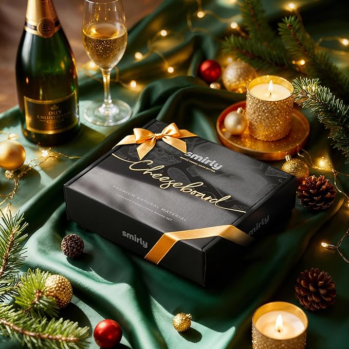 SMIRLY Charcuterie Boards Set - Large Acacia Cheese Board Set - House Warming Gifts New Home, Wedding Gift for Couple, Bridal Shower Gift, Birthday Gifts for Women