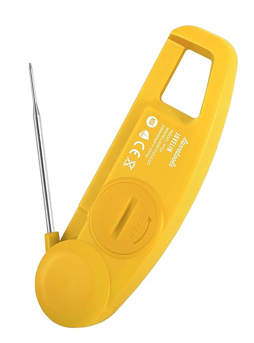 Lavatools Javelin® Ultra-Fast 2-Second Digital Instant Read Meat Thermometer for Grill and Cooking, 2.75" Probe, Compact Foldable Design, Large Display, IP65 Water Resistant, NSF Certified – Butter