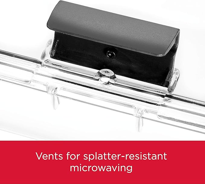 Rubbermaid Brilliance BPA-Free Food Storage Containers with Lids, Airtight Clear Set of 2 (9.6 Cup), Ideal for Lunch, Meal Prep, and Leftovers