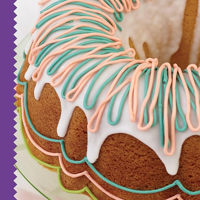 Wilton Gold Non-Stick 9.49 in Fluted Bundt Cake Pan, Stainless Steel Bakeware, Made without PFAS, Packaging May Vary