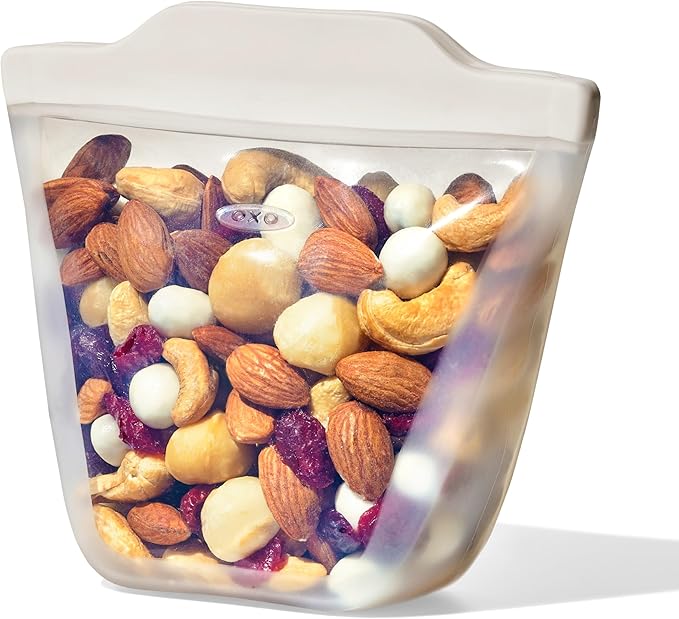 OXO Good Grips Silicone Reusable Bag - Stand-Up Cup (8 oz) - Oat