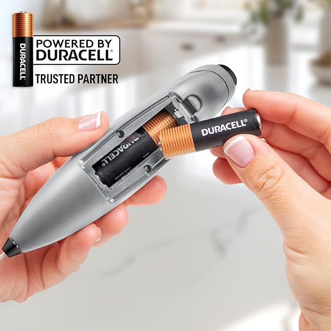 Zulay Kitchen Handheld Milk Frother with Duracell AA Batteries – Ultra Fast Electric Mixer & Foam Maker, Easy-Clean Drink Mixer for Coffee & More