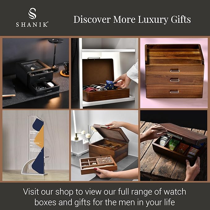 Shanik Acacia Wood Lazy Susan Cheese Board Set – Rotating Charcuterie Platter, Elegant Serving Tray for Appetizers, Snacks, Parties & Weddings