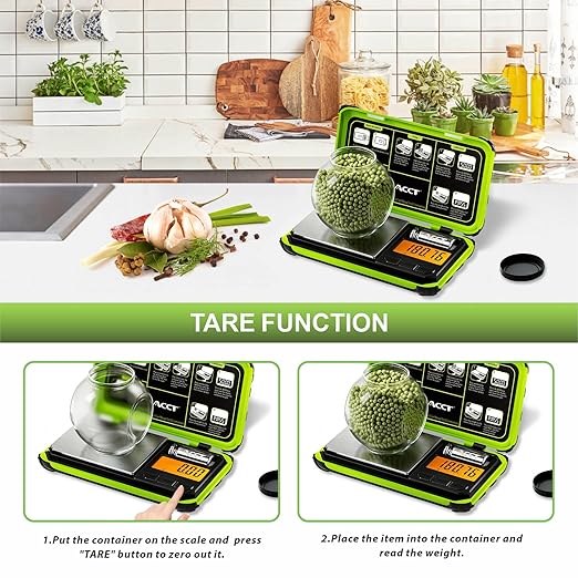 Precision Pocket Scale, 200gx0.01g Jewelry gram Scale, Digital Food Scale with LCD Display, one-Click Conversion 6 Units, Mini Scale for Weed/Kitchen/Powder/herb/Coins(Battery Included)
