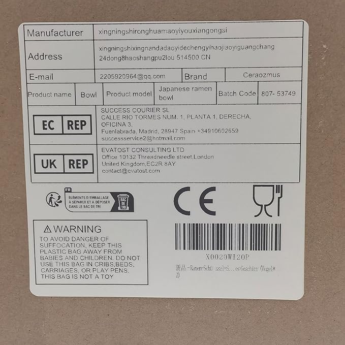 Ceramic Ramen Bowl Set, 800ml, with Lid, Spoon and Chopsticks, Japanese Vintage Large Soup Bowls Instant Noodle Bowl Asian Tableware (Dird*2)