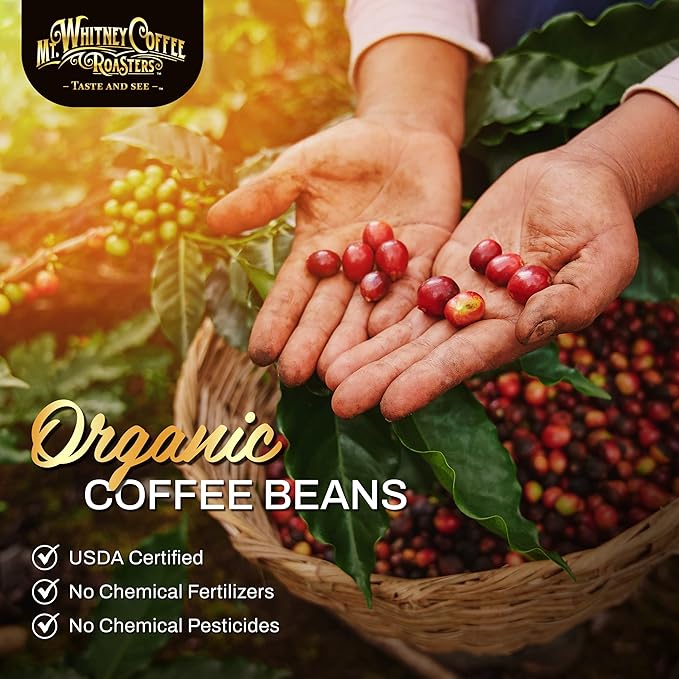 Mt. Whitney Guatemala Adiesto Cooperative Organic, Low Acid Coffee - Ground Coffee (Ground, 12oz)